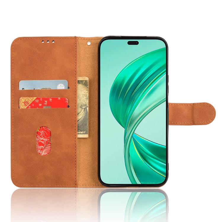 For Honor X8c 4G Skin Feel Magnetic Flip Leather Phone Case