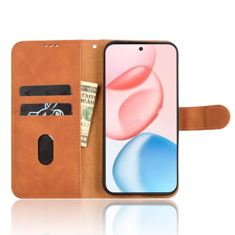For Honor 400 Global 156.5mm Skin Feel Magnetic Flip Leather Phone Case