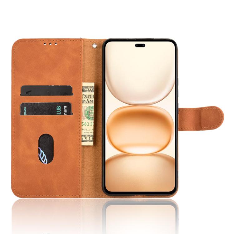 For Honor Power 5G Skin Feel Magnetic Flip Leather Phone Case