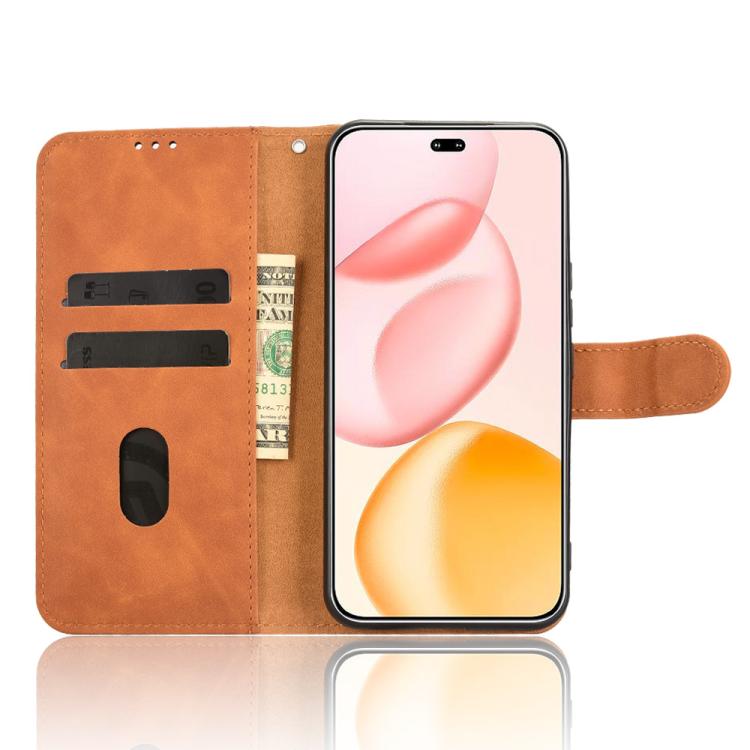 For Honor 400 Pro Global 160.8mm Skin Feel Magnetic Flip Leather Phone Case