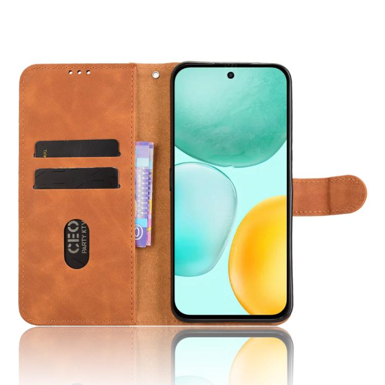 For Honor X6c 4G Skin Feel Magnetic Flip Leather Phone Case
