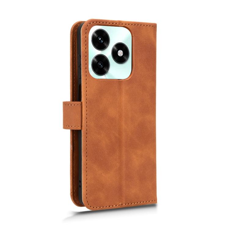 For Honor X5c Plus Skin Feel Magnetic Flip Leather Phone Case