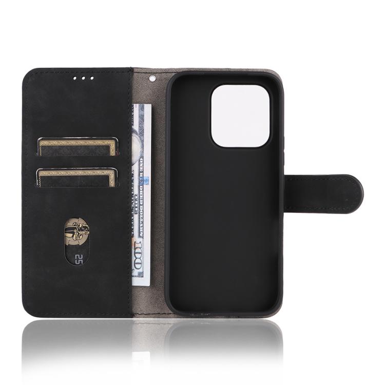 For Honor 600 Lite Global Skin Feel Magnetic Flip Leather Phone Case
