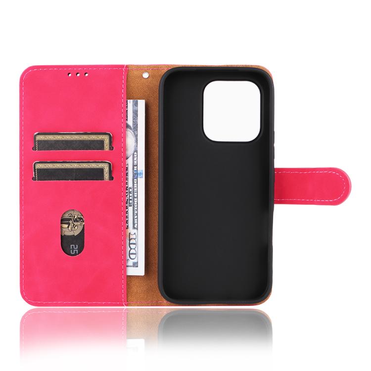 For Honor 600 Lite Global Skin Feel Magnetic Flip Leather Phone Case
