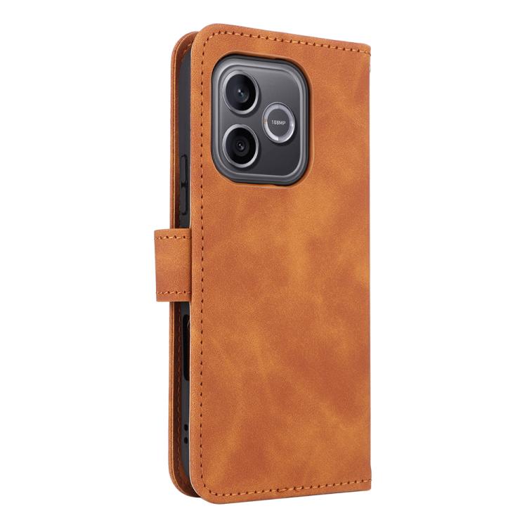 For Honor 600 Lite Global Skin Feel Magnetic Flip Leather Phone Case