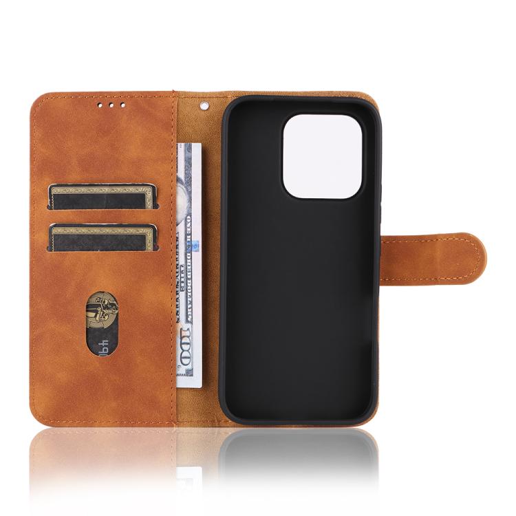 For Honor 600 Lite Global Skin Feel Magnetic Flip Leather Phone Case