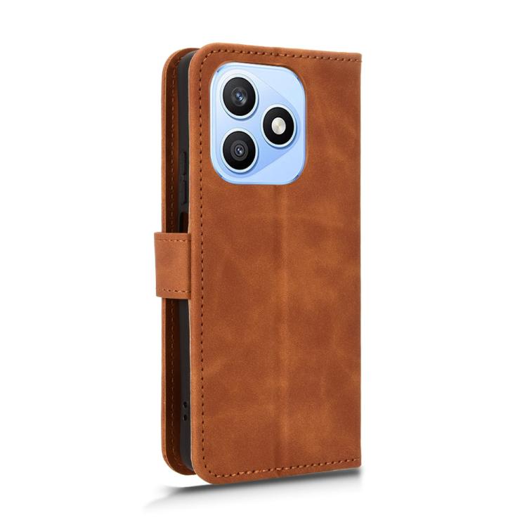 For Honor X8d 4G Skin Feel Magnetic Flip Leather Phone Case