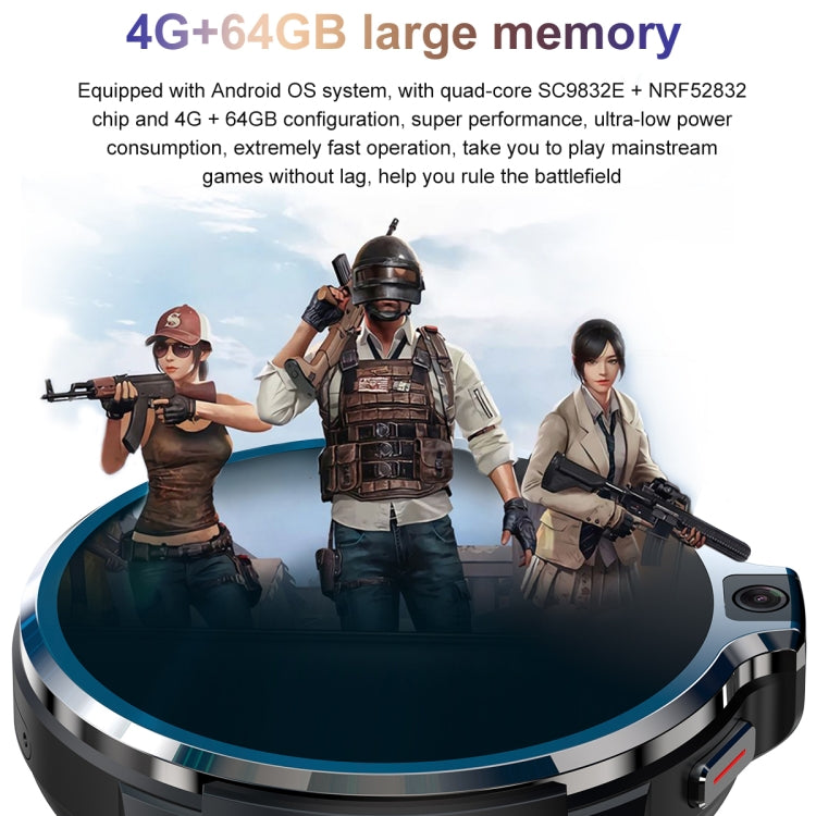 LEMFO LEMP 1.6 inch IPS Round Screen 4G Smart Watch Android 9.1, Specification: