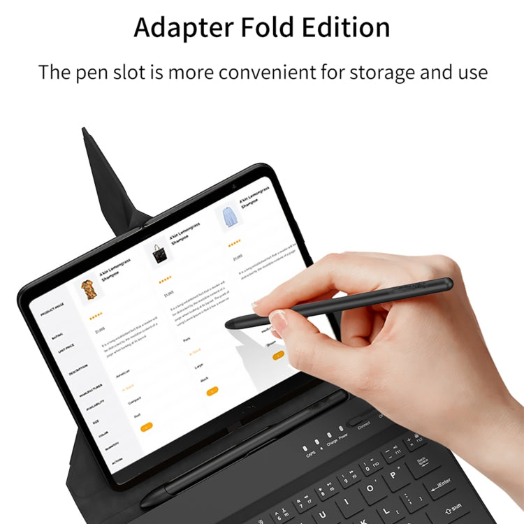 For Google Pixel Fold GKK Magnetic Folding Bluetooth Keyboard Leather Case with Pen + Keyboard + Case