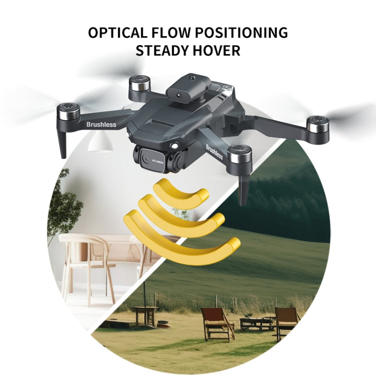 JJR/C H115 Dual-camera Brushless Optical Flow Four-sided Obstacle Avoidance RC Drone(Black)