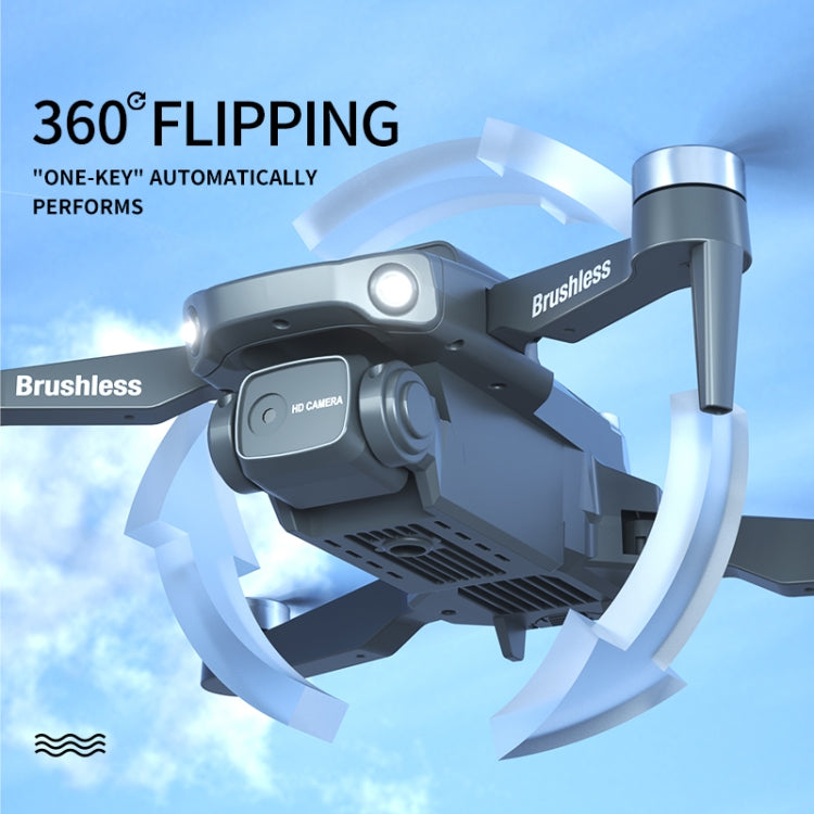 JJR/C H115 Dual-camera Brushless Optical Flow Four-sided Obstacle Avoidance RC Drone(Black)