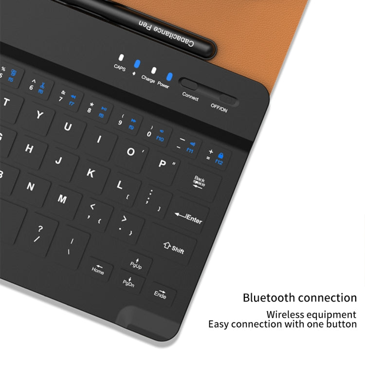 For Google Pixel Fold GKK Gear Adjustment Bluetooth Keyboard Leather Case with Pen + Keyboard + Mouse + Case