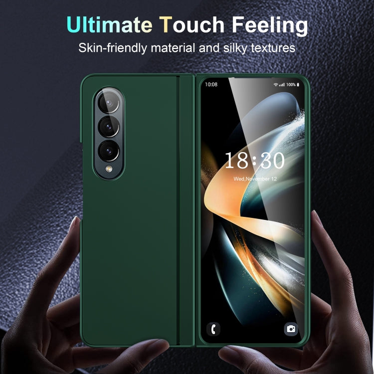For Samsung Galaxy Z Fold3 Skin Feel Fold Full Coverage Phone Case with Holder