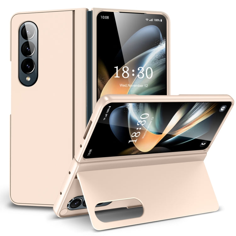 For Samsung Galaxy Z Fold3 Skin Feel Fold Full Coverage Phone Case with Holder