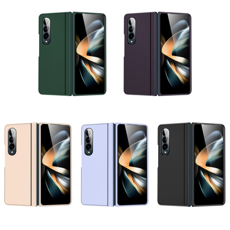 For Samsung Galaxy Z Fold3 Skin Feel Fold Full Coverage Phone Case with Holder