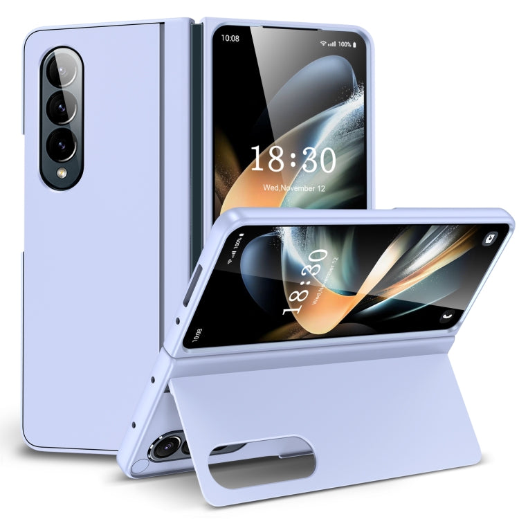 For Samsung Galaxy Z Fold3 Skin Feel Fold Full Coverage Phone Case with Holder