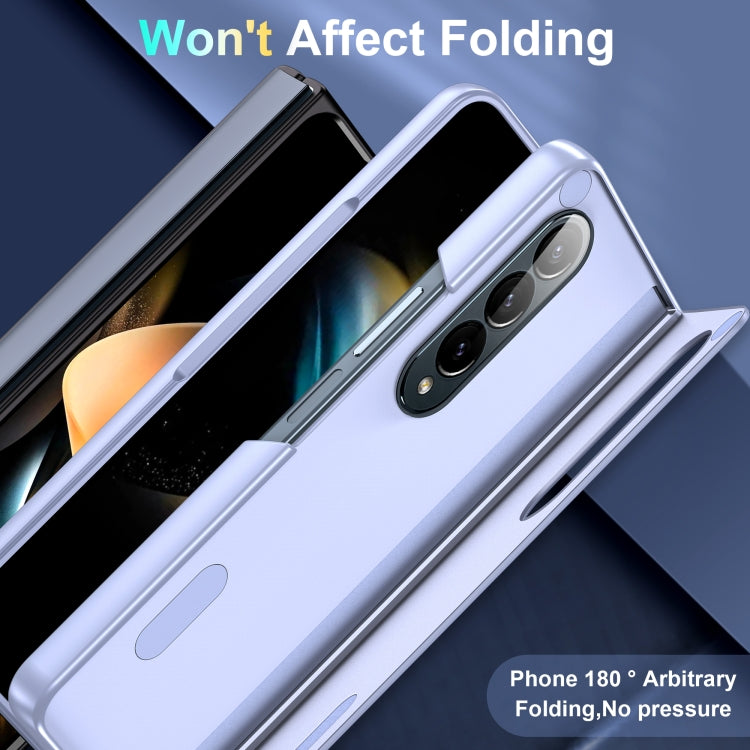 For Samsung Galaxy Z Fold3 Skin Feel Fold Full Coverage Phone Case with Holder