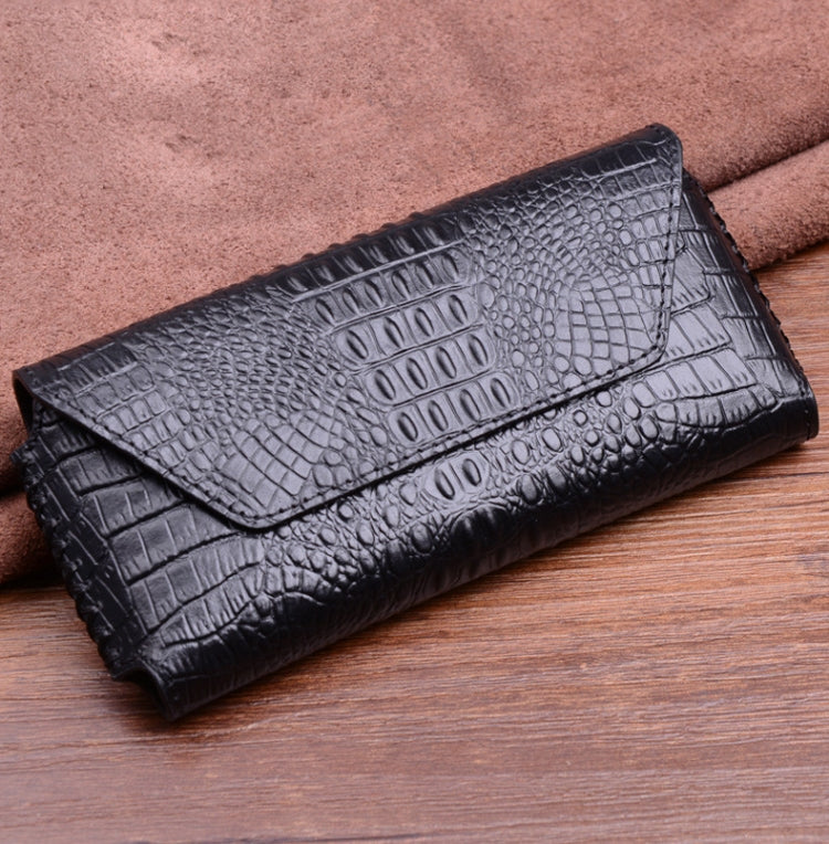 For Huawei Mate X / Xs Crocodile Pattern Genuine Leather Horizontal Flip Case