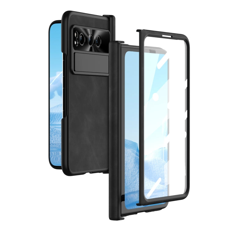 For Google Pixel Fold Napa Texture All-inclusive Phone Case