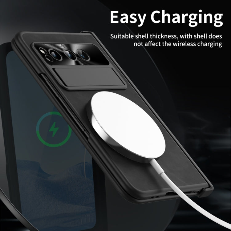 For Google Pixel Fold Napa Texture All-inclusive Phone Case