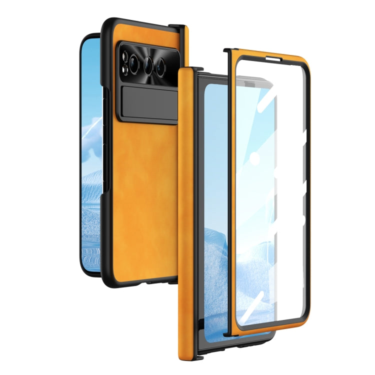 For Google Pixel Fold Napa Texture All-inclusive Phone Case
