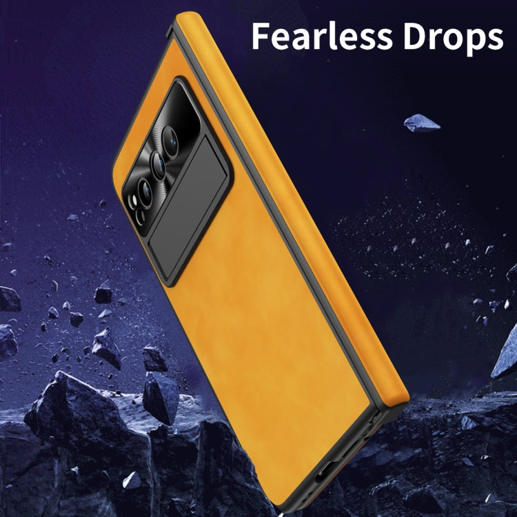 For Google Pixel Fold Napa Texture All-inclusive Phone Case