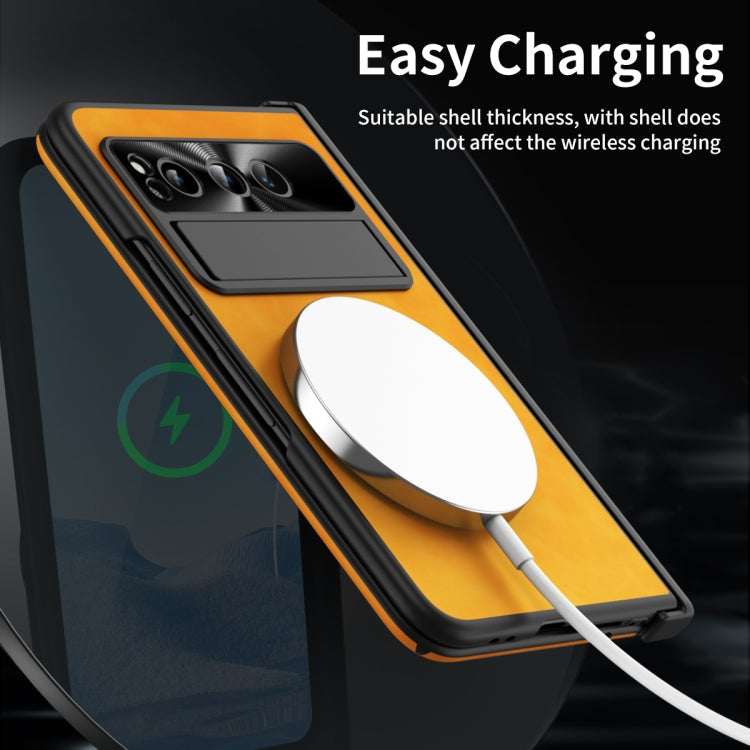 For Google Pixel Fold Napa Texture All-inclusive Phone Case