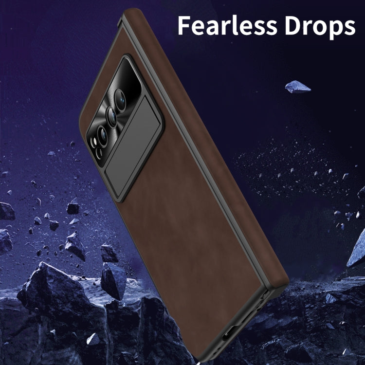 For Google Pixel Fold Napa Texture All-inclusive Phone Case