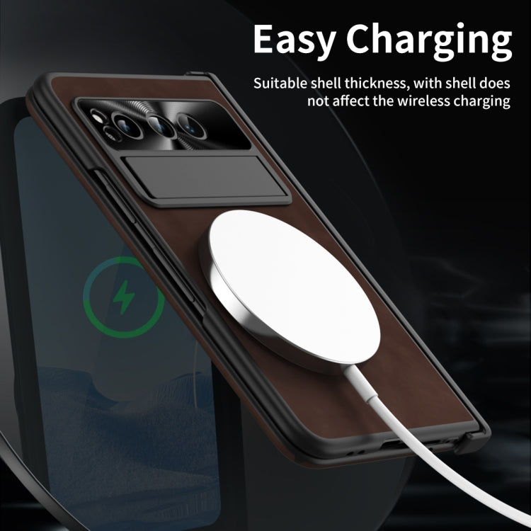 For Google Pixel Fold Napa Texture All-inclusive Phone Case