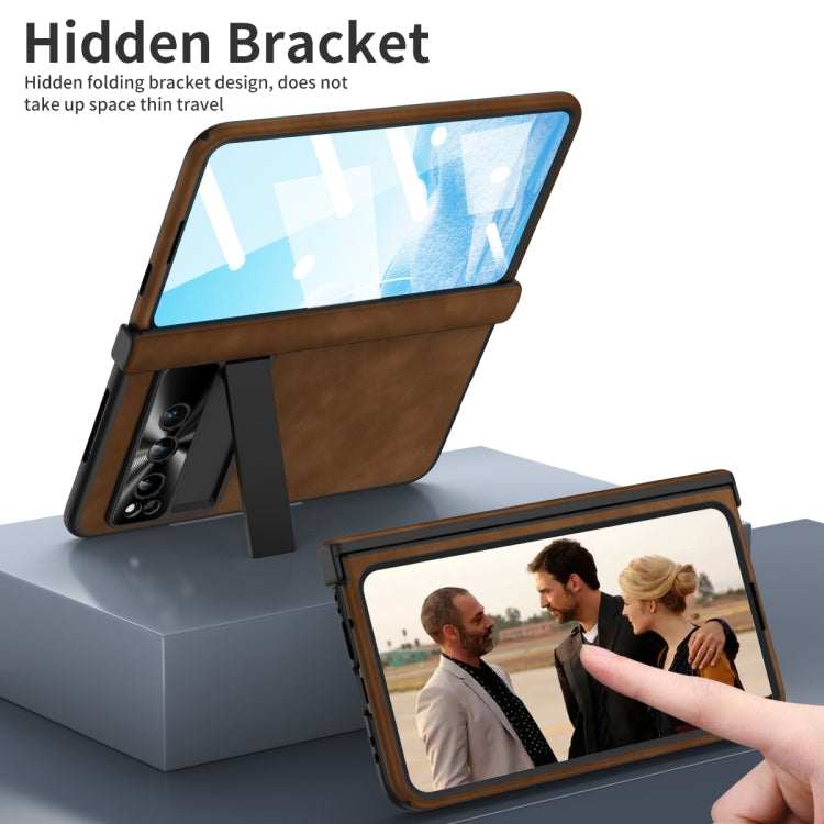 For Google Pixel Fold Napa Texture All-inclusive Phone Case