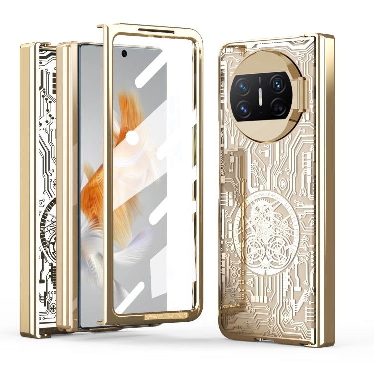 For Huawei Mate X3 Mechanical Legend Integrated Electroplating All-inclusive Phone Case