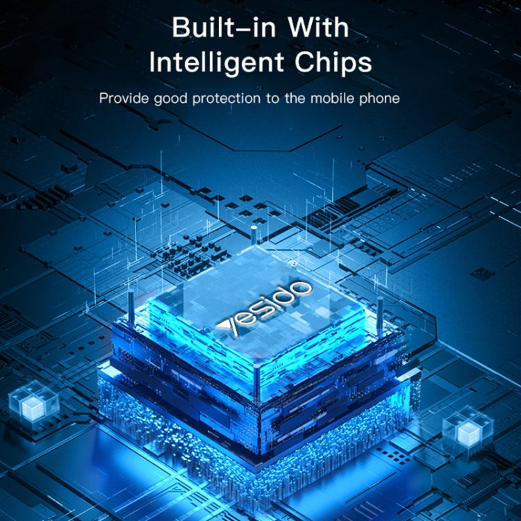 YESIDO CA108 1.2m 60W USB-C / Type-C to Type-C OD0.6 Charging Data Cable(Black+Blue)