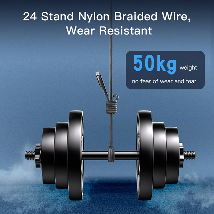 YESIDO CA109 3m 2A USB to 8 Pin Charging Data Cable(Black)