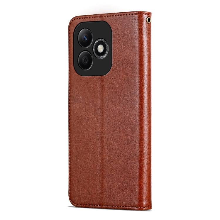 For Honor X60i AZNS Sheepskin Texture Flip Leather Phone Case