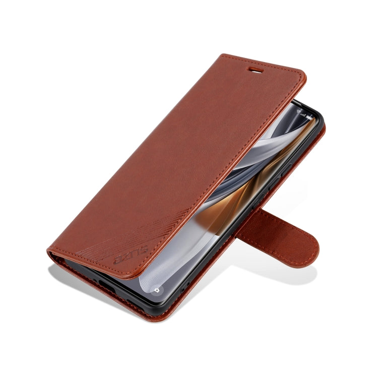 For Honor X60i AZNS Sheepskin Texture Flip Leather Phone Case