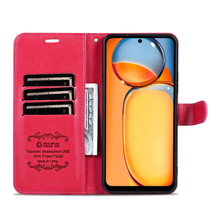For Honor X60 AZNS Sheepskin Texture Flip Leather Phone Case