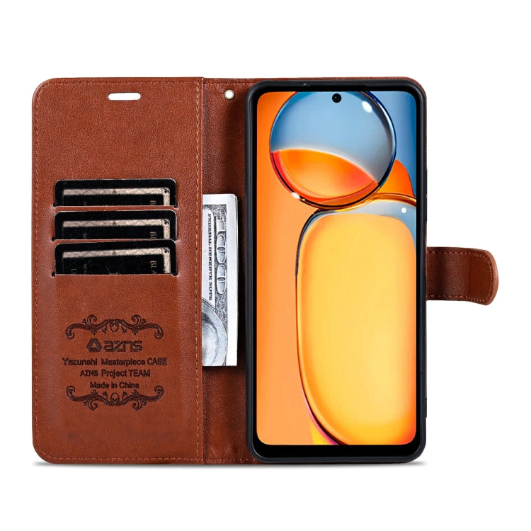For Honor X60 AZNS Sheepskin Texture Flip Leather Phone Case