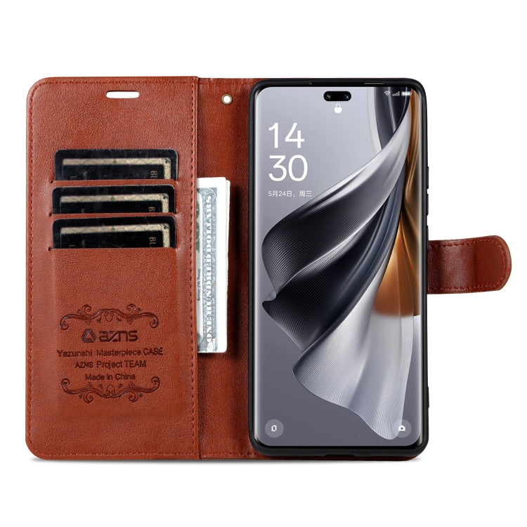 For Honor X60 Pro AZNS Sheepskin Texture Flip Leather Phone Case