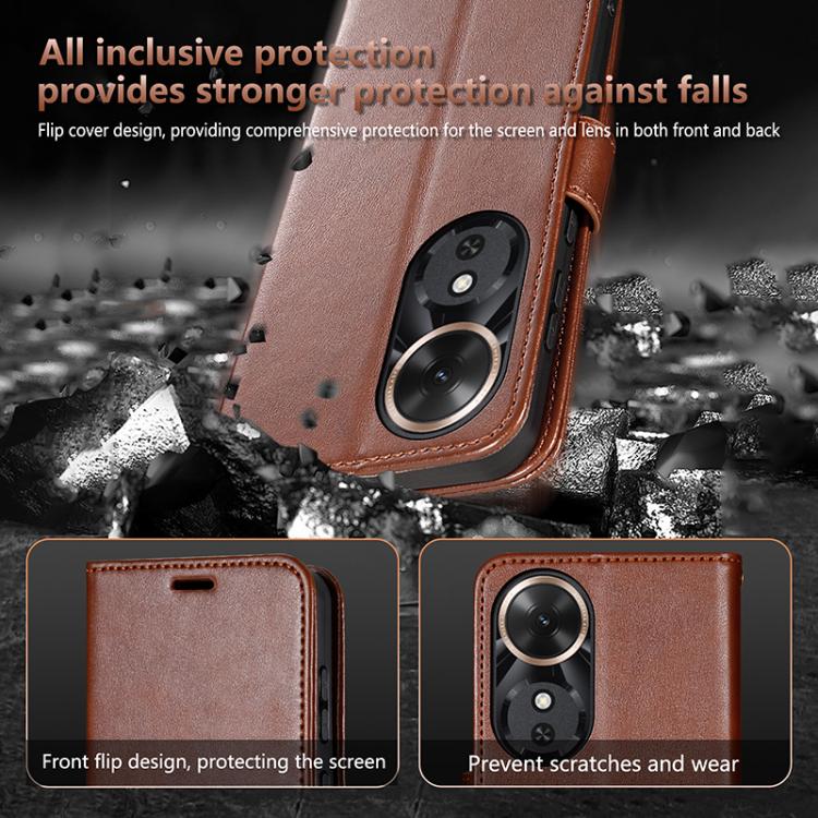 For Honor Play 60 AZNS Sheepskin Texture Flip Leather Phone Case