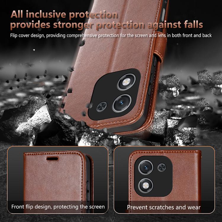 For Honor X70i AZNS Sheepskin Texture Flip Leather Phone Case