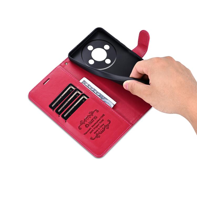 For Honor X70 5G AZNS Sheepskin Texture Flip Leather Phone Case