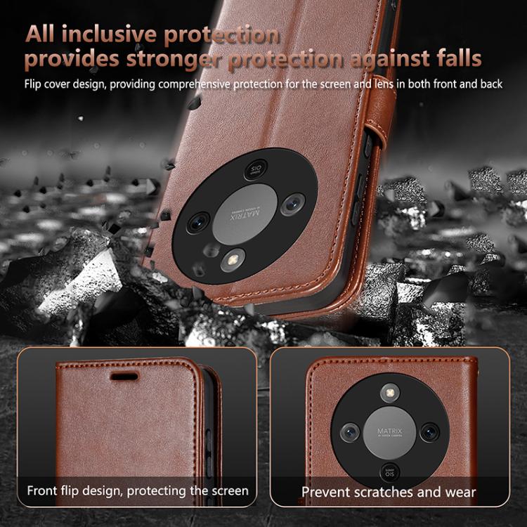 For Honor X70 5G AZNS Sheepskin Texture Flip Leather Phone Case