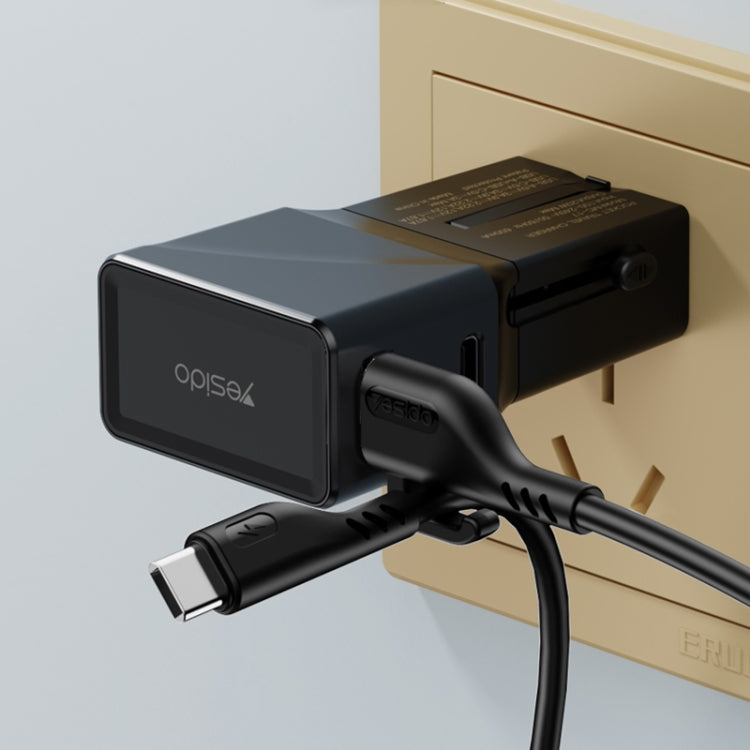 YESIDO CA105 1.2m 2.4A USB to USB-C / Type-C Charging Data Cable with Hook