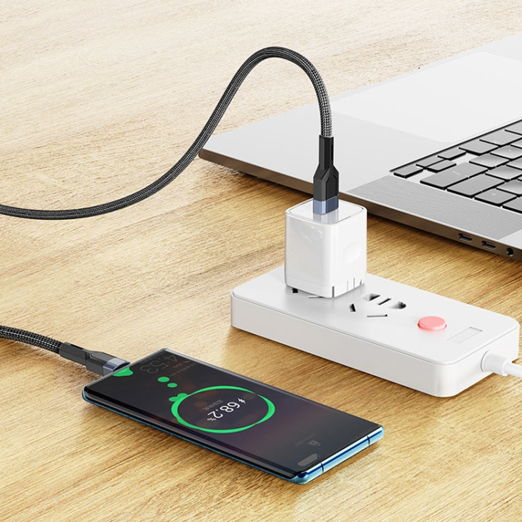 YESIDO CA106 1.2m 2.4A USB to Micro USB OD0.6 Charging Data Cable(Black)