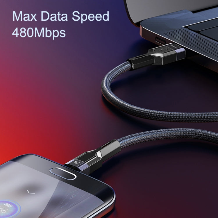 YESIDO CA106 1.2m 2.4A USB to Micro USB OD0.6 Charging Data Cable(Black)