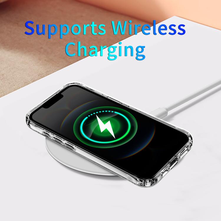 For iPhone 17e / 16e Four Corner Airbags MagSafe Magnetic Phone Case - Transparent