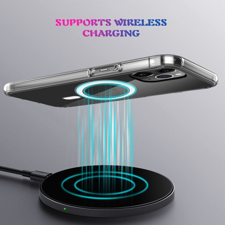 For iPhone 16 Pro Max MagSafe Clear Acrylic PC +TPU Phone Case - Transparent