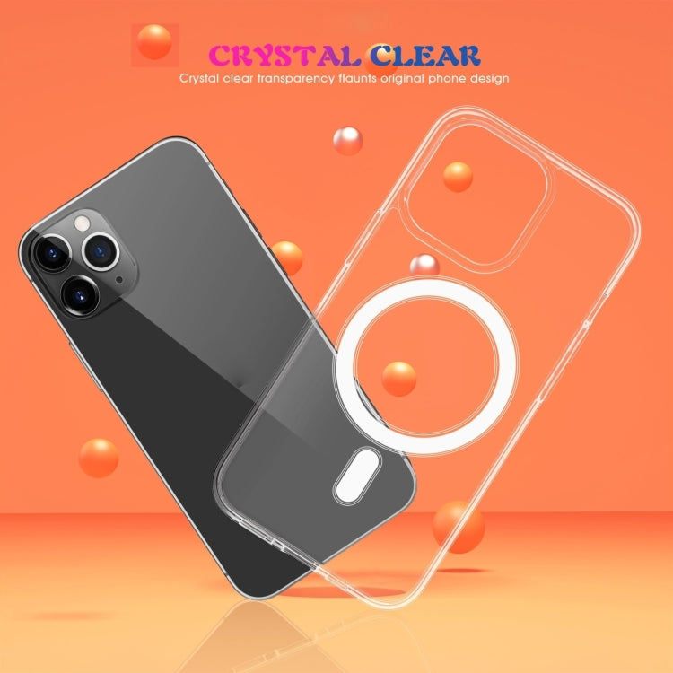 For iPhone 16 Pro MagSafe Clear Acrylic PC +TPU Phone Case - Transparent