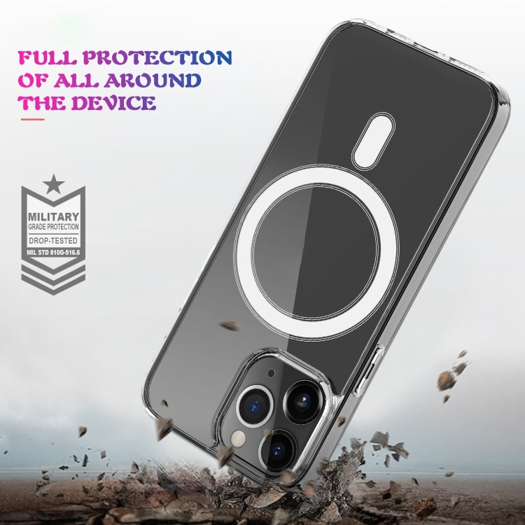 For iPhone 16 Pro MagSafe Clear Acrylic PC +TPU Phone Case - Transparent