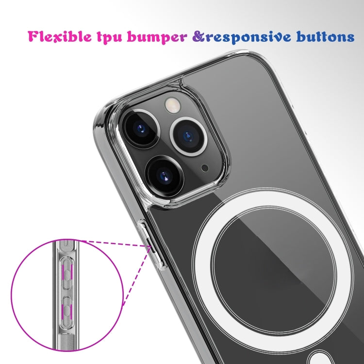 For iPhone 16 Pro MagSafe Clear Acrylic PC +TPU Phone Case - Transparent